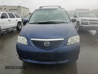 2003 Mazda MPV LX with VIN JM3LW28J730370748, listed as a Copart auction lot 45080795 with 185,696 mi miles and Clean Title. Bid and sale history available at carsss.com. Image 5.