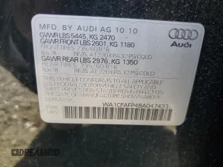 2011 Audi Q5 Premium with VIN WA1CFAFP4BA047433, listed as a Copart auction lot 54708345 with 124,623 mi miles and Clean title. Bid and sale history available at DreamBid. Image 13.
