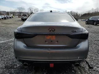 2019 Infiniti Q50 Luxe with VIN JN1EV7AR7KM557600, listed as a Copart auction lot 52033465 with 48,542 mi miles and Salvage title. Bid and sale history available at DreamBid. Image 6.