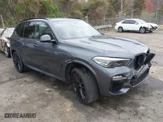 2021 BMW X5 xDrive40i with VIN 5UXCR6C01M9H56800, listed as a IAAI auction lot 41860035 with 51,779 mi miles. Bid and sale history available at carsss.com. Image 1.
