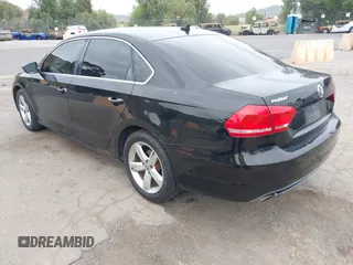 2012 Volkswagen Passat SE with VIN 1VWBP7A30CC026507, listed as a IAAI auction lot 42042850 with 202,406 mi miles. Bid and sale history available at carsss.com. Image 3.
