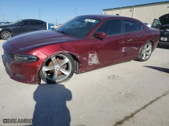 2018 Dodge Charger SXT Plus with VIN 2C3CDXHG4JH187787, listed as a Copart auction lot 48675445 with 91,399 mi miles and Salvage Title. Bid and sale history available at carsss.com. Image 1.