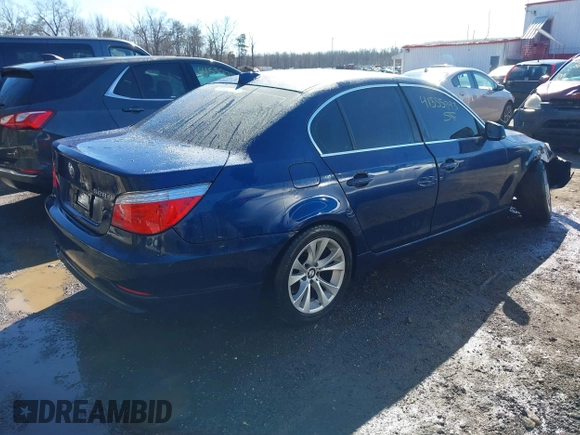 2010 BMW 5 Series 528i xDrive with VIN WBANV1C59AC389383, listed as a IAAI auction lot 41555943 with 124,178 mi miles and . Bid and sale history available at carsss.com. Image 4.
