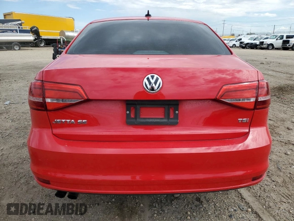 2015 Volkswagen Jetta SE with VIN 3VWD17AJ9FM220688, listed as a Copart auction lot 58270015 with 106,001 mi miles and Salvage title. Bid and sale history available at DreamBid. Image 6.