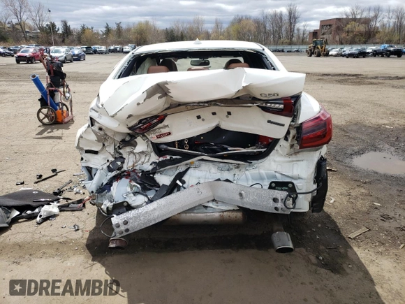 2021 Infiniti Q50 Signature Edition with VIN JN1EV7CR5MM755866, listed as a Copart auction lot 53243505 with Not provided miles and Salvage title. Bid and sale history available at DreamBid. Image 6.