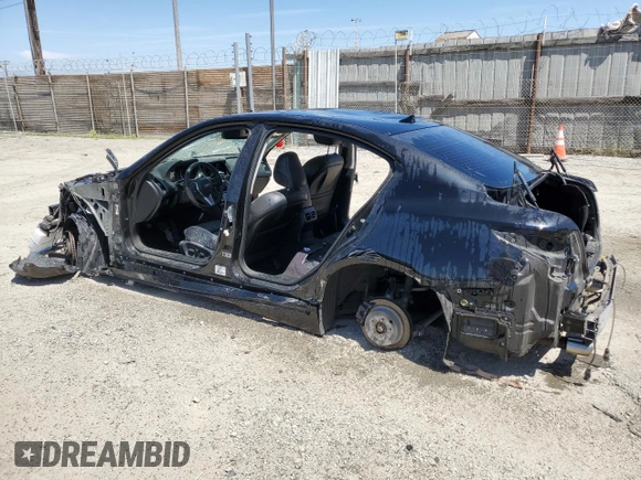 2019 Infiniti Q50 Luxe with VIN JN1EV7AR6KM590975, listed as a Copart auction lot 52868085 with 54,935 mi miles and Non repairable. Bid and sale history available at DreamBid. Image 2.