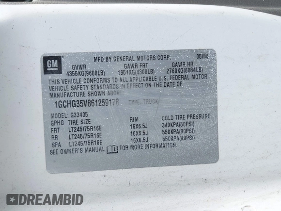 2006 Chevrolet City Express Cargo z VIN 1GCHG35V861259178, wystawiony jako IAAI lot #42306768 z przebiegiem 145 903 mil mil oraz . Historia ofert i sprzedaży dostępna na DreamBid. Obrazek 9.