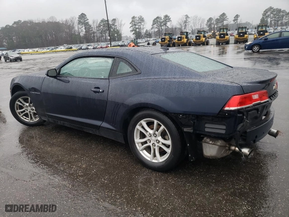 2015 Chevrolet Camaro LS with VIN 2G1FB1E31F9288681, listed as a Copart auction lot 44897415 with 53,637 mi miles and Salvage Title. Bid and sale history available at carsss.com. Image 2.