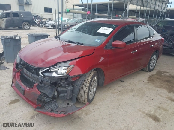 2017 Nissan Sentra SV with VIN 3N1AB7AP1HL672735, listed as a IAAI auction lot 41808677 with 81,013 mi miles. Bid and sale history available at carsss.com. Image 17.