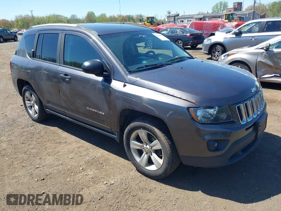 2016 Jeep Compass Sport with VIN 1C4NJDBB6GD501468, listed as a IAAI auction lot 42148412 with 187,418 mi miles. Bid and sale history available at carsss.com. Image 1.