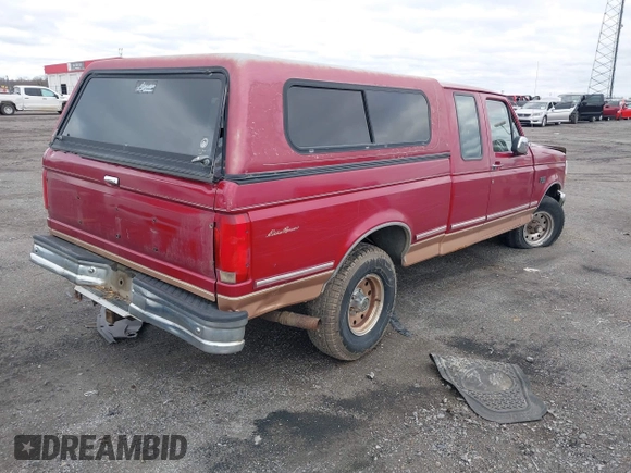 1995 Ford F-150 with VIN 1FTEX14H4SKA04051, listed as a IAAI auction lot 41710957 with 222,312 mi miles. Bid and sale history available at carsss.com. Image 4.