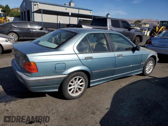 1998 BMW 3 Series 318i with VIN WBACC9321WEE60236, listed as a Copart auction lot 75763954 with 0 mi miles and Clean Title. Bid and sale history available at carsss.com. Image 3.
