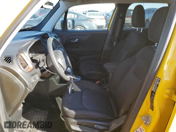 2018 Jeep Renegade Sport with VIN ZACCJBAB5JPH67893, listed as a Copart auction lot 42351905 with 44,358 mi miles and Salvage Title. Bid and sale history available at DreamBid. Image 7.