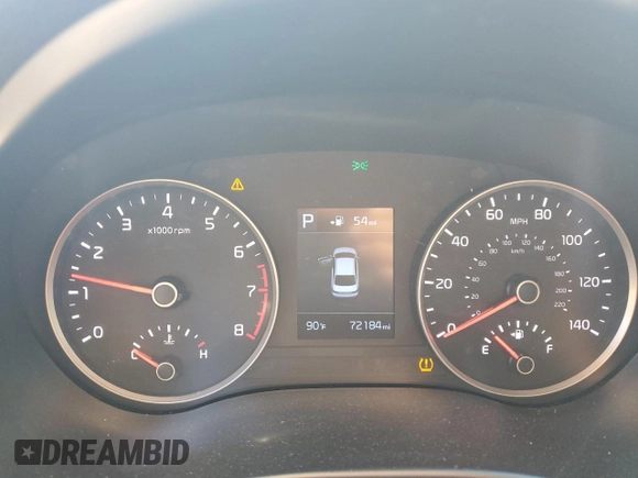2020 Kia Rio LX with VIN 3KPA24AD4LE329500, listed as a Copart auction lot 48577625 with 72,184 mi miles and Salvage Title. Bid and sale history available at carsss.com. Image 9.