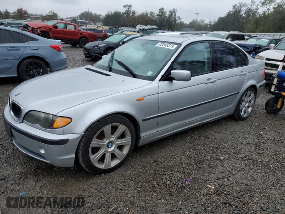 2003 BMW 3 Series 325i with VIN WBAEV33403KL83340, listed as a Copart auction lot 42205315 with 95,504 mi miles and Salvage Title. Bid and sale history available at carsss.com. Image 1.