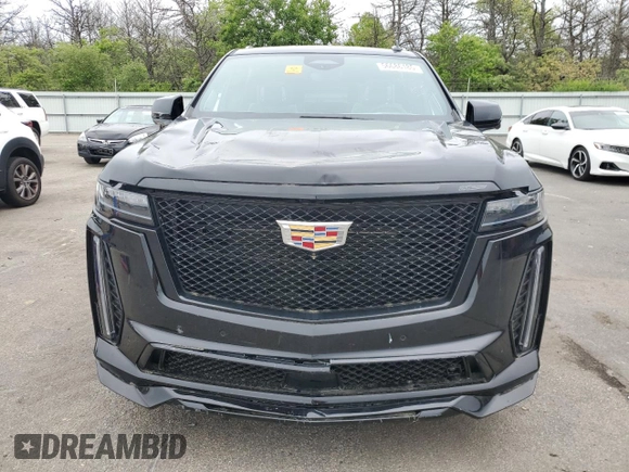 2024 Cadillac Escalade ESV AWD V-Series with VIN 1GYS4SK9XRR381010, listed as a Copart auction lot 56686185 with Not provided miles and Salvage title. Bid and sale history available at DreamBid. Image 5.