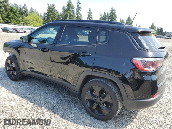 2020 Jeep Compass Latitude with VIN 3C4NJCBB8LT166292, listed as a Copart auction lot 59352365 with 81,397 mi miles and Salvage title. Bid and sale history available at DreamBid. Image 2.