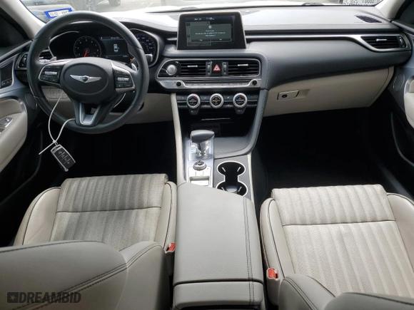 2019 Genesis G70 2.0T Advanced with VIN KMTG34LA1KU026797, listed as a Copart auction lot 50810975 with 30,207 mi miles and Salvage Title. Bid and sale history available at carsss.com. Image 8.