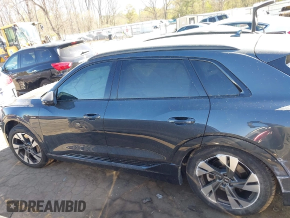 2021 Audi e-tron Premium with VIN WA1AAAGE5MB013159, listed as a IAAI auction lot 41875335 with 46,471 mi miles. Bid and sale history available at carsss.com. Image 13.