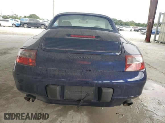 2001 Porsche 911 with VIN WP0CA29961S653641, listed as a Copart auction lot 87375084 with 116,300 mi miles and Salvage title. Bid and sale history available at DreamBid. Image 6.