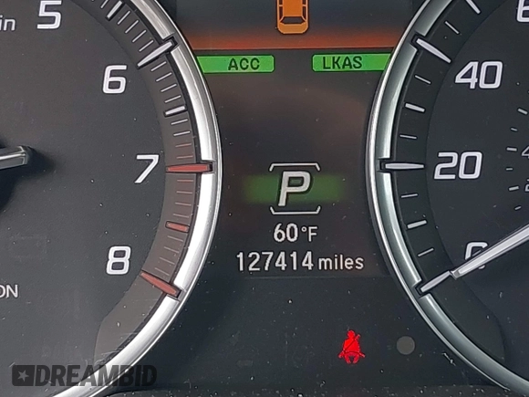 2015 Acura TLX V6 Advance with VIN 19UUB2F77FA020150, listed as a IAAI auction lot 41096144 with 127,414 mi miles. Bid and sale history available at carsss.com. Image 15.