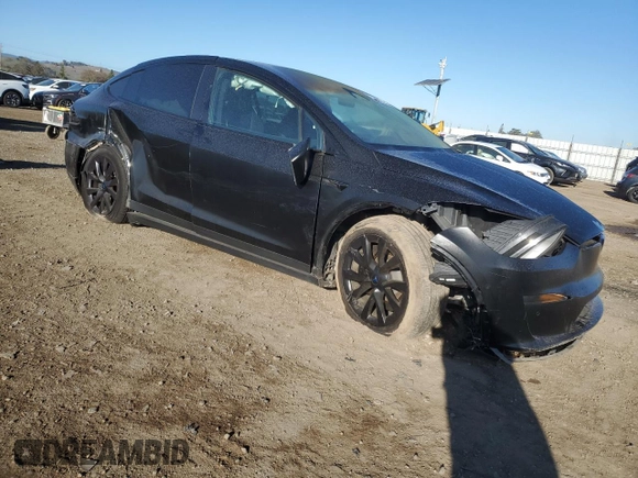 2022 Tesla Model X with VIN 7SAXCAE54NF359461, listed as a Copart auction lot 46868045 with 0 mi miles and Salvage Title. Bid and sale history available at carsss.com. Image 4.