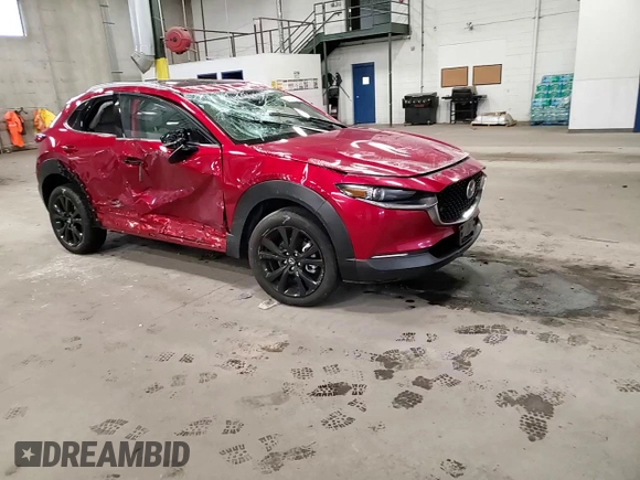 2023 Mazda CX-30 Premium Plus with VIN 3MVDMBEY8PM580023, listed as a Copart auction lot 81829384 with 13,661 mi miles and Salvage title. Bid and sale history available at DreamBid. Image 12.