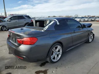 2015 BMW 4 Series 435i xDrive with VIN WBA3T7C53F5A37043, listed as a Copart auction lot 87697145 with 98,031 mi miles and Salvage title. Bid and sale history available at DreamBid. Image 3.