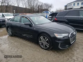 2019 Audi A6 Premium with VIN WAUK2AF21KN019029, listed as a Copart auction lot 47787735 with 54,598 mi miles and Salvage Title. Bid and sale history available at carsss.com. Image 4.