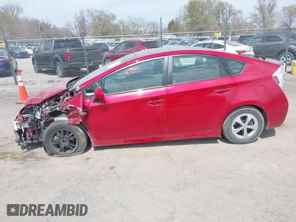 2014 Toyota Prius Four with VIN JTDKN3DU9E1829059, listed as a IAAI auction lot 42007022 with 71,854 mi miles. Bid and sale history available at carsss.com. Image 14.