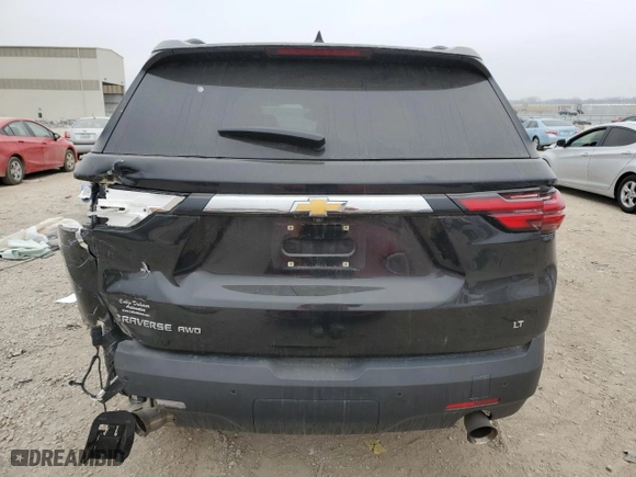 2022 Chevrolet Traverse LT Cloth with VIN 1GNEVGKW9NJ194246, listed as a Copart auction lot 86400024 with 40,711 mi miles and Salvage Title. Bid and sale history available at carsss.com. Image 6.