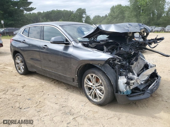 2021 BMW X2 xDrive28i with VIN WBXYJ1C06M5S94257, listed as a Copart auction lot 62391984 with 38,387 mi miles and Salvage Title. Bid and sale history available at carsss.com. Image 4.