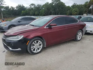 2015 Chrysler 200 Limited with VIN 1C3CCCAB6FN606263, listed as a Copart auction lot 64939395 with 106,260 mi miles and Salvage title. Bid and sale history available at DreamBid. Image 1.