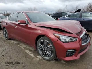 2014 Infiniti Q50 Premium with VIN JN1BV7AR4EM683789, listed as a Copart auction lot 49187715 with 100,594 mi miles and Salvage Title. Bid and sale history available at carsss.com. Image 4.