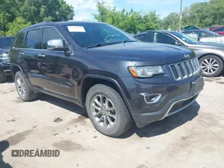 2014 Jeep Grand Cherokee Limited z VIN 1C4RJFBG3EC266491, wystawiony jako IAAI lot #42319864 z przebiegiem 156 873 mil mil oraz . Historia ofert i sprzedaży dostępna na DreamBid. Obrazek 1.