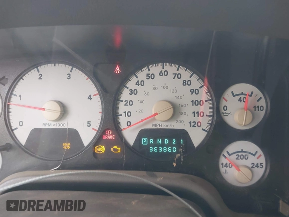 2007 Dodge Ram 2500 SLT with VIN 1D7KS28C97J569114, listed as a IAAI auction lot 41763621 with 363,860 mi miles. Bid and sale history available at carsss.com. Image 7.