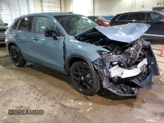 2024 Honda HR-V Sport with VIN 3CZRZ2H54RM774118, listed as a Copart auction lot 43712525 with 8,489 mi miles and Salvage Title. Bid and sale history available at carsss.com. Image 4.