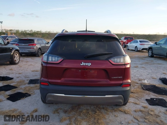 2020 Jeep Cherokee Limited with VIN 1C4PJLDB0LD592408, listed as a IAAI auction lot 40615701 with 1 mi miles. Bid and sale history available at carsss.com. Image 16.