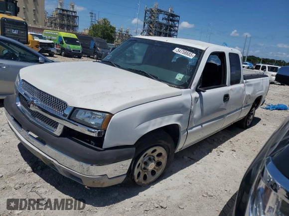 2005 Chevrolet Silverado 1500 Work Truck with VIN 1GCEC19X15Z160541, listed as a Copart auction lot 54758685 with Not Provided miles and Clean Title. Bid and sale history available at carsss.com. Image 1.