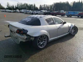 2005 Mazda RX-8 with VIN JM1FE173150149736, listed as a Copart auction lot 87021634 with 90,465 mi miles and Salvage Title. Bid and sale history available at carsss.com. Image 3.
