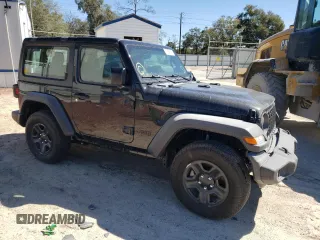 2024 Jeep Wrangler Sport S with VIN 1C4PJXAN3RW366785, listed as a Copart auction lot 87094754 with 3,109 mi miles and Salvage title. Bid and sale history available at DreamBid. Image 4.