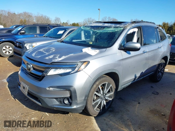 2019 Honda Pilot Touring 7-Passenger with VIN 5FNYF6H60KB038846, listed as a IAAI auction lot 41339385 with Not provided miles and . Bid and sale history available at DreamBid. Image 17.