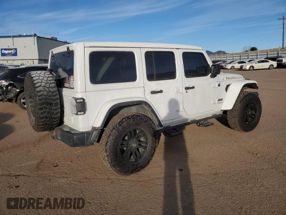 2021 Jeep Wrangler Unlimited Rubicon with VIN 1C4JJXFM2MW520188, listed as a Copart auction lot 86920344 with 91,861 mi miles and Salvage Title. Bid and sale history available at carsss.com. Image 3.