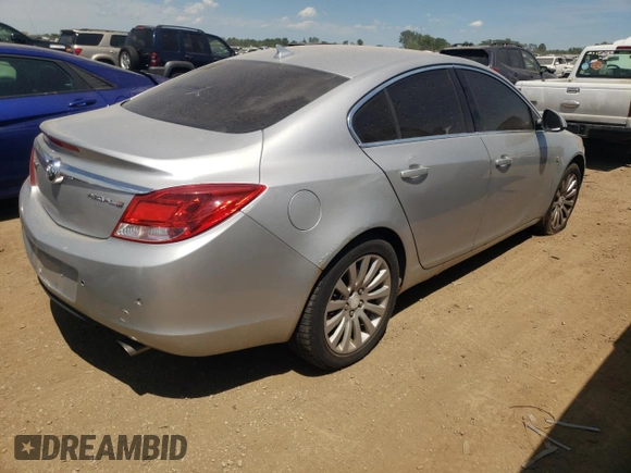 2011 Buick Regal CXL Turbo TO1 with VIN W04GV5EV5B1076340, listed as a Copart auction lot 66847104 with 148,503 mi miles and Salvage Title. Bid and sale history available at carsss.com. Image 3.