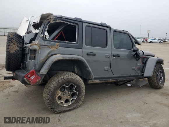 2020 Jeep Wrangler Unlimited Recon with VIN 1C4HJXFN1LW307240, listed as a Copart auction lot 85742484 with Not provided miles and Salvage title. Bid and sale history available at DreamBid. Image 3.