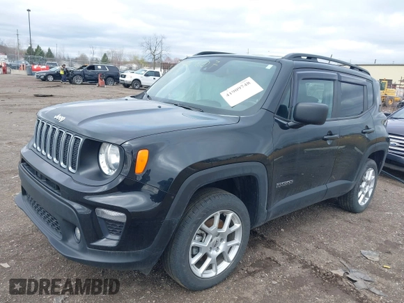 2022 Jeep Renegade Latitude with VIN ZACNJDB15NPN64189, listed as a IAAI auction lot 41909748 with 34,956 mi miles and . Bid and sale history available at DreamBid. Image 2.