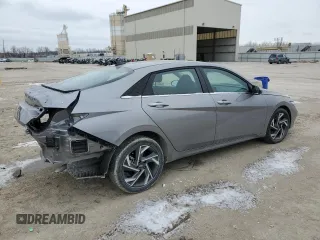 2024 Hyundai Elantra SEL with VIN KMHLS4DG3RU843407, listed as a Copart auction lot 44775405 with 1,904 mi miles and Salvage title. Bid and sale history available at DreamBid. Image 3.