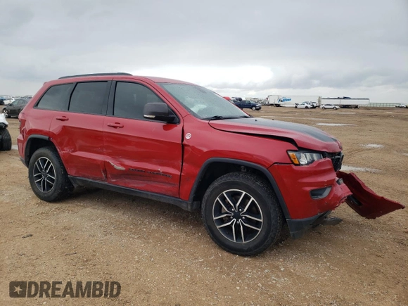 2020 Jeep Grand Cherokee Trailhawk with VIN 1C4RJFLGXLC116714, listed as a Copart auction lot 52133595 with 62,240 mi miles and Salvage title. Bid and sale history available at DreamBid. Image 4.