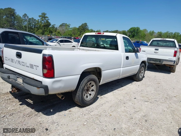 2006 Chevrolet Silverado 1500 Work Truck with VIN 1GCEC14Z86E231669, listed as a IAAI auction lot 42007021 with 160,427 mi miles. Bid and sale history available at carsss.com. Image 4.