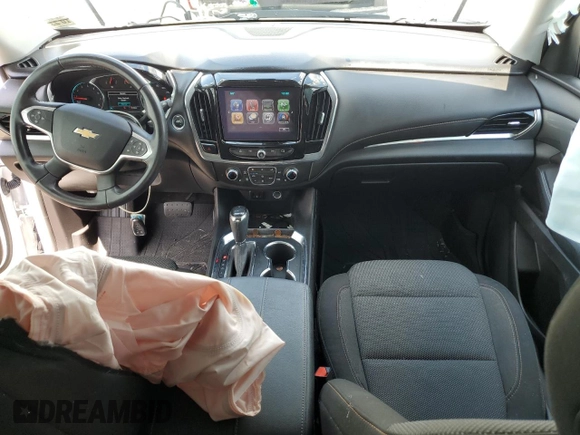 2019 Chevrolet Traverse LT Cloth with VIN 1GNEVGKW1KJ138314, listed as a Copart auction lot 61954473 with 56,718 mi miles. Bid and sale history available at carsss.com. Image 8.